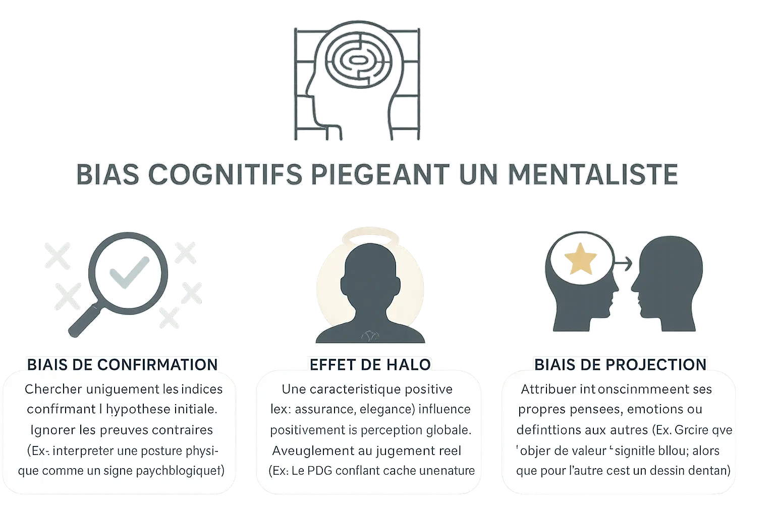 Illustration des biais cognitifs en mentalisme