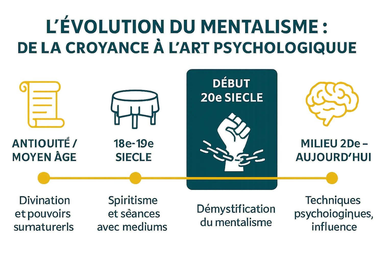 L'évolution du mentalisme au fil des époques