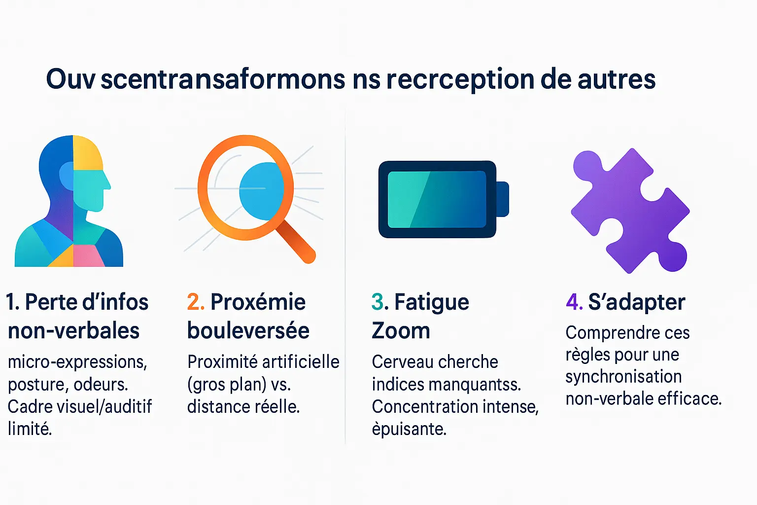 Illustration sur la perception et les écrans